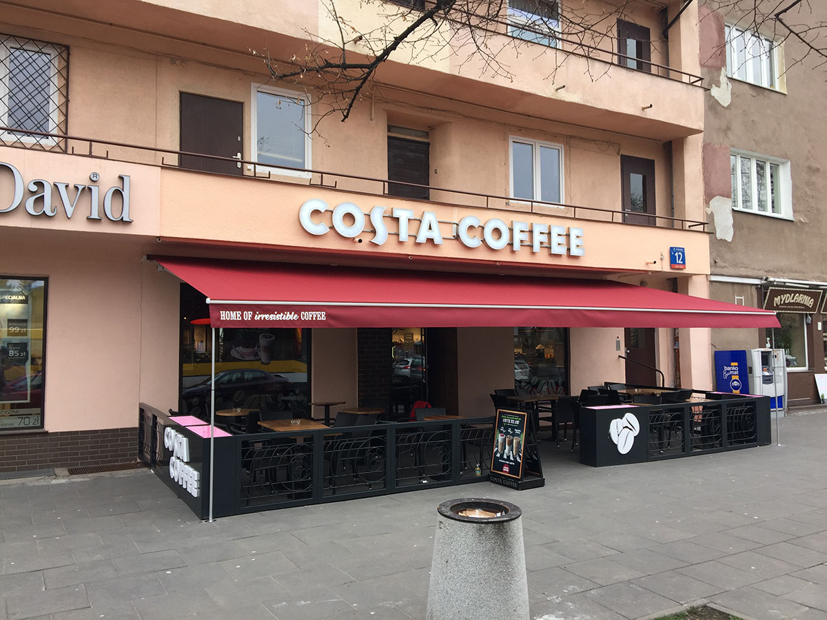Markizy dla Costa Coffee